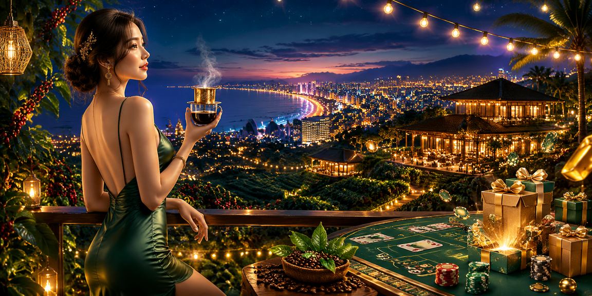 Giao diện casino di động xsmb90ngay hiển thị trên điện thoại với hiệu ứng ánh đèn neon tại Huế ban đêm